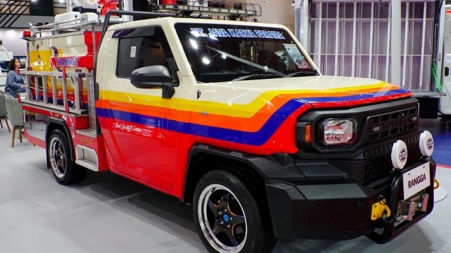 Konversi Hilux Rangga untuk Kebutuhan Bisnis di GIICOMVEC 2026. (Foto: TAM)