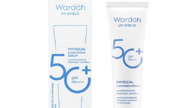 Wardah UV Shield Physical Sunscreen Serum SPF 50+ PA++++ (Wardah)