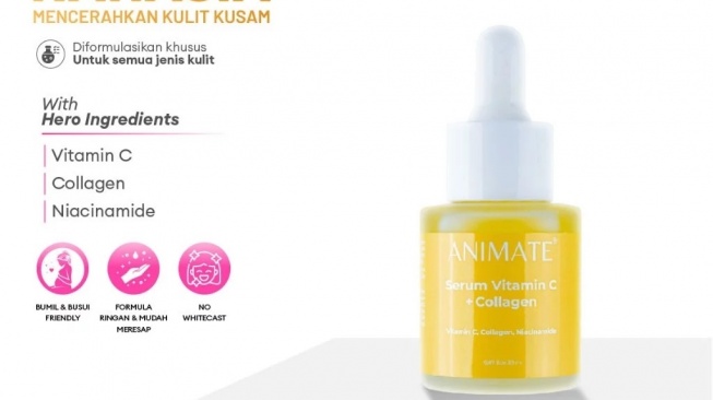 Animate Serum Vitamin C + Collagen (Shopee)