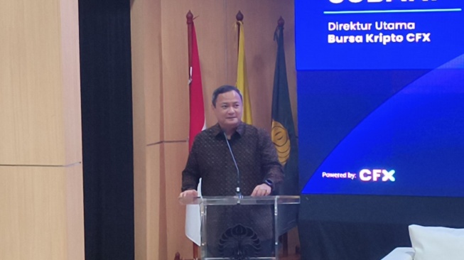 Direktur Utama PT Central Finansial X (CFX), Subani (Suara.com/Mohammad Rhadzaki Ramadhan)