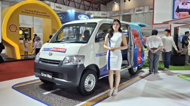 Daihatsu Gran Max di Pameran Khusus Kendaraan Niaga GIICOMVEC 2026. (Foto: SUARA.COM/Michele Alessandra)