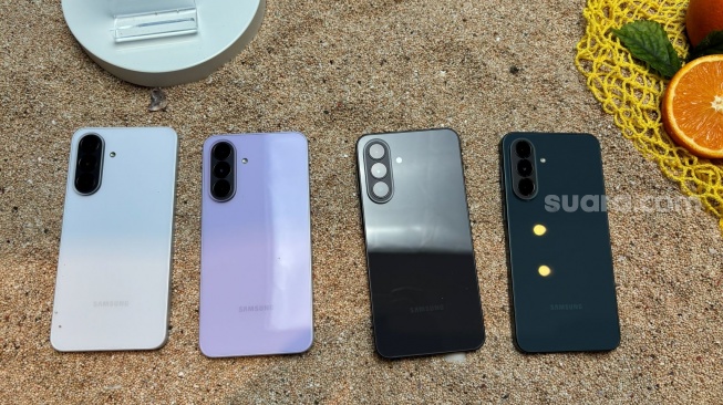 Samsung Galaxy A37 5G, Jakarta. [Suara.com/Agnes]