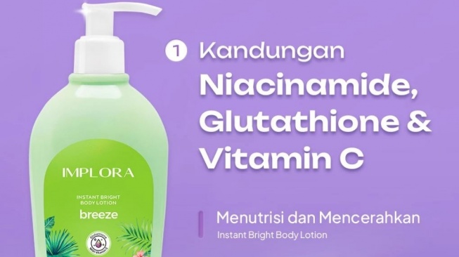 Body lotion untuk atasi belang. (Shopee)