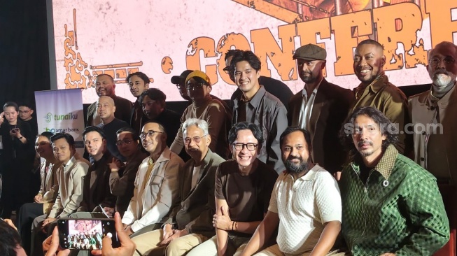 Jumpa pers film Ghost In the Cell ditemui di Kuningan, Jakarta Selatan pada Kamis, 9 April 2026. [Suara.com/Rena Pangesti]