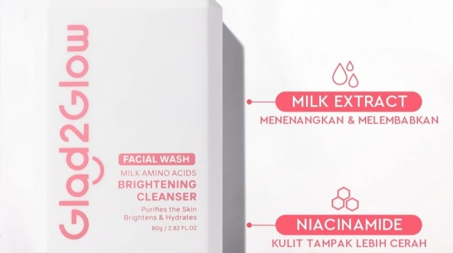 Glad2Glow Milk Amino Cleanser (Shopee)