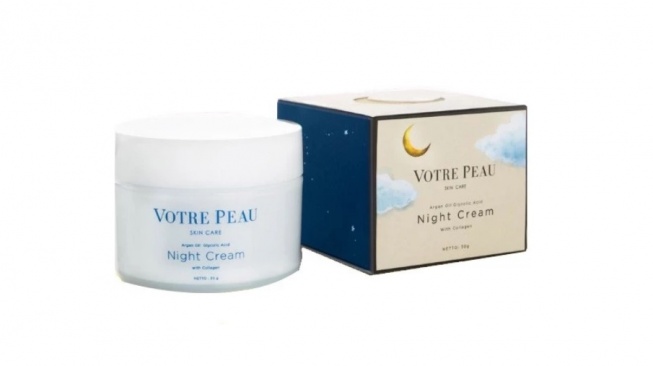 Votre Peau Night Cream Collagen (Shopee)