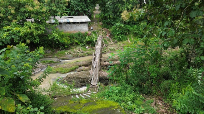 Jembatan Bambu di Desa Nglembu, Kecamatan Sambi, Kabupaten Boyolali [Ist]