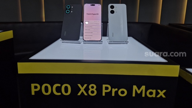 Poco X8 Pro Max. [Suara.com/Dythia]