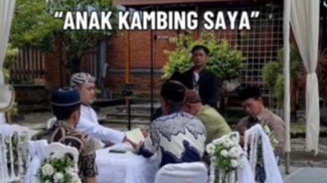 Momen Kocak Saat Akad Viral, Wali Malah Bilang Nikahkan Anak Kambing Saya