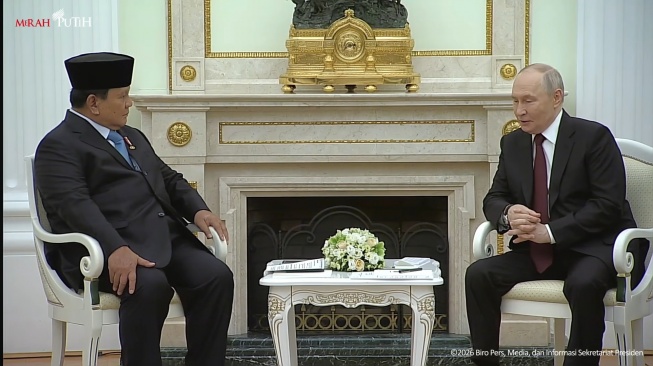 Prabowo Bertemu Putin di Moskow, Kedua Negara Bahas Penguatan Kemitraan Strategis