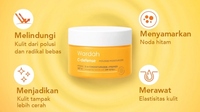 Wardah C-Defense Mousse Moisturizer (Shopee)