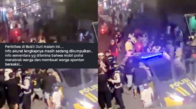 Geger Mobil Polisi Disebut Tabrak Warga Saat Tawuran di Tebet, Kapolsek Membantah