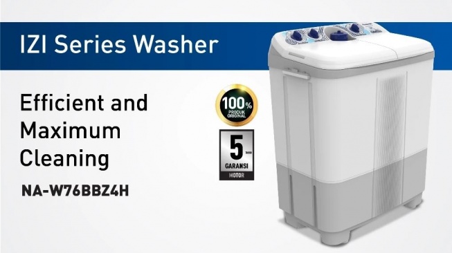 Mesin cuci 2 tabung harga Rp1 jutaan. (Shopee)