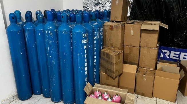 Omzet Miliaran! Bareskrim Bongkar Jaringan Gas N2O Whip Pink di 12 Kota