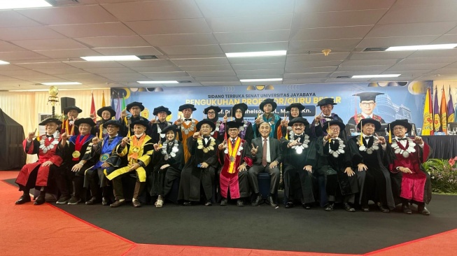 Ketua Umum Peradi Profesional Pimpin Pengukuhan Guru Besar Hukum Kepailitan di Universitas Jayabaya