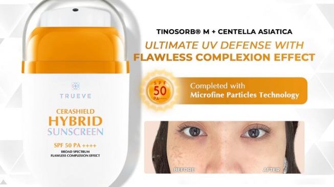 Sunscreen untuk atasi kulit kusam. (Shopee)