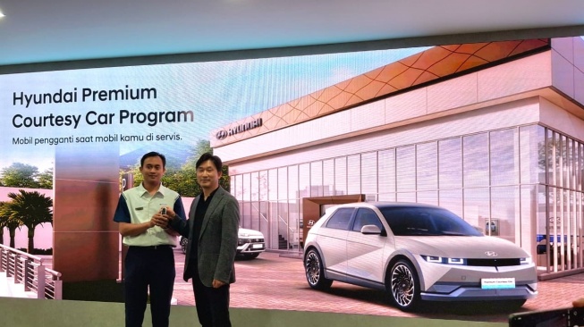 Hyundai Motors Indonesia resmi memperkenalkan program baru bertajuk Premium Courtesy Car pastikan mobilitas pelanggan tetap terjaga saat kendaraan menjalani servis atau perbaikan di bengkel resmi. (Foto: SUARA.COM/Michele Alessandra)