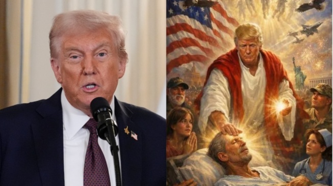Mengapa Donald Trump Unggah Foto Dirinya Mirip Yesus?