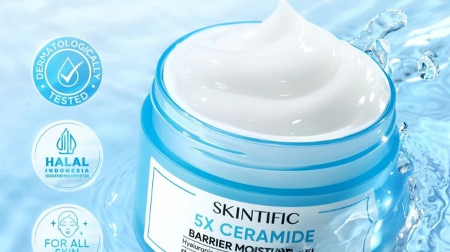 Skintific 5X Ceramide Barrier Repair Moisture Gel (Shopee)
