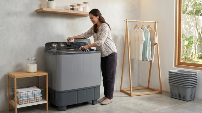 7 Mesin Cuci 2 Tabung Hemat Listrik dan Awet, Mulai Rp1 Jutaan