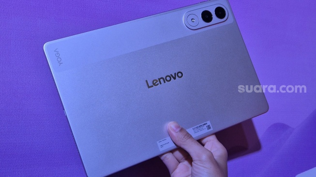 Peluncuran Lenovo Yoga Tab di Jakarta, Kamis (16/4/2026). [Suara.com/Dythia]