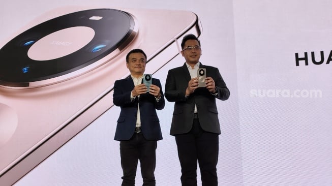 Peluncuran Huawei Mate 80 Pro di Indonesia, Jakarta, Kamis (16/4/2026). [Suara.com/Dythia]