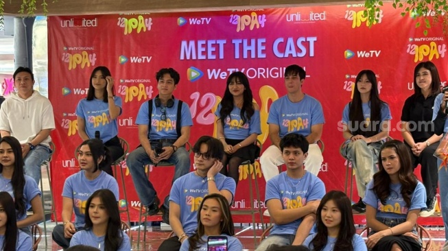 Konferensi pers serial 12 IPA 4 di kawasan Depok, Jawa Barat pada Jumat, 17 April 2026 [Suara.comTiara Rosana].