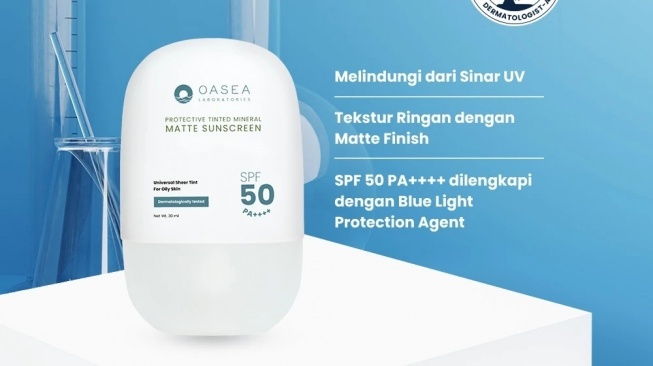 Oasea Protective Tinted Mineral Matte Sunscreen (Shopee)