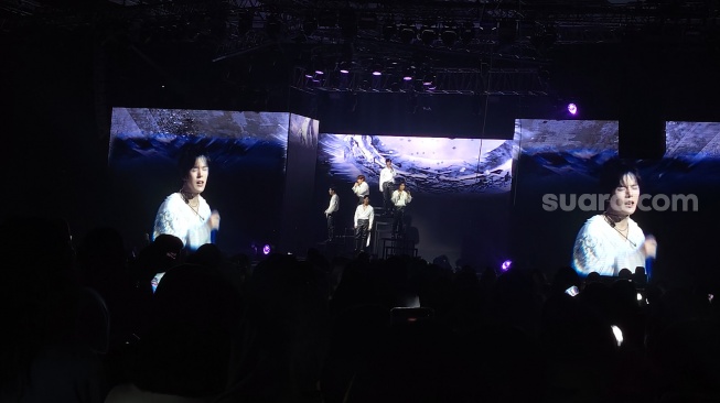 Konser Monsta X digelar di The Kasablanka Hall, Jakarta Selatan pada Sabtu, 18 April 2026 [Suara.com/Rena Pangesti]