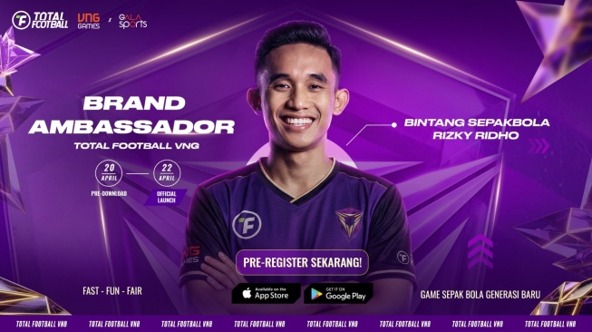 VNGGames menggandeng Rizky Ridho sebagai duta resmi untuk pasar Indonesia. (Foto: Ist)