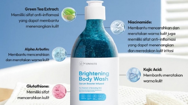 Iswhite Brightening Body Wash Serum Booster Infused (Shopee)