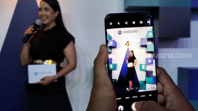 Peluncuran Motorola Edge 70 Fusion di Indonesia, Jakarta, Senin (20/4/2026). [Suara.com/Dythia]