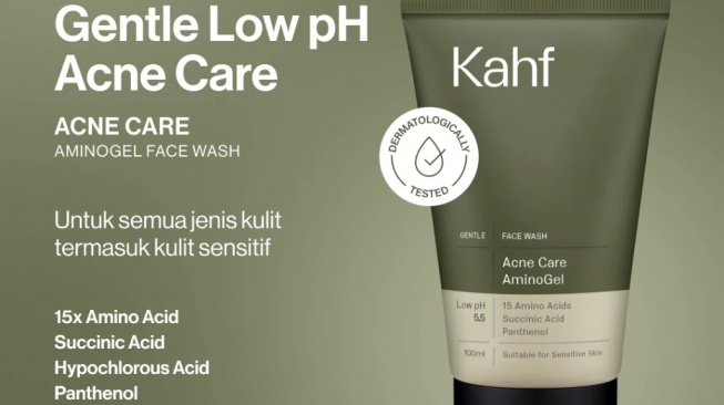 Kahf Acne Care Amino Gel Face Wash (Shopee)
