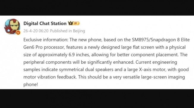 Bocoran Xiaomi 18 Pro Max. [Gizmochina]