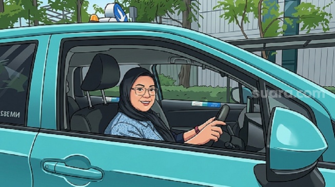 Perempuan Tangguh di Balik Setir Taksi: Kisah Ivany Menembus Ragu dan Bertahan Demi Nafkah Keluarga
