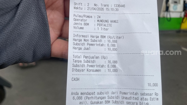 Tanpa Subsidi Harga Pertalite Capai Rp16.000 per Liter