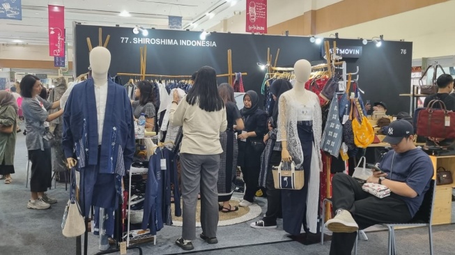 Batik Shiroshima saat kegiatan pameran. (Dok. Shirosima)