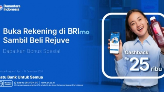 Buka Rekening BRImo di Merchant Rejuve, Dapat Bonus Spesial (BRI)