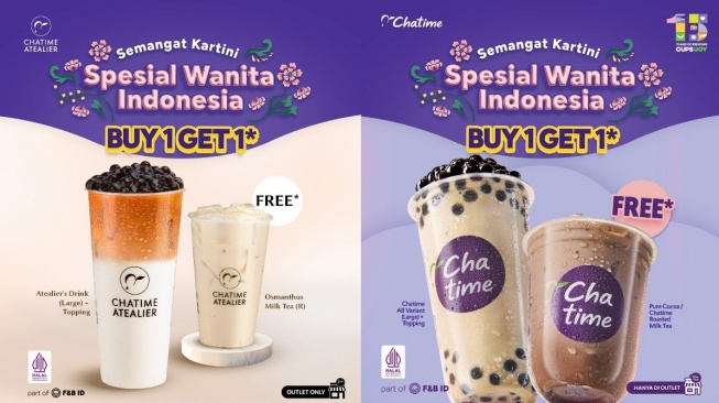 Kumpulan promo minuman spesial Hari Kartini (Brand)