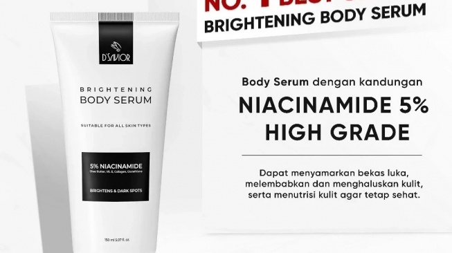 DSavior Brightening Body Serum Niacinamide 5% (Shopee)