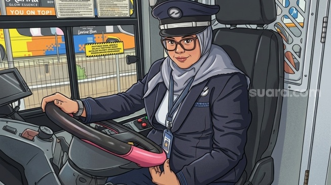 Lawan Stigma di Jalanan, Kisah Hebat Mantan Perawat Jadi Sopir Bus Transjakarta