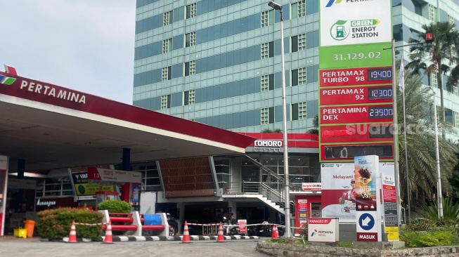 Mulai 19 April 2026 SPBU Pertamina mulai mencantumkan besaran subsidi pemerintah di setiap struk pembelian Pertalite. [Suara.com/Yaumal Asri Adi Hutasuhut]