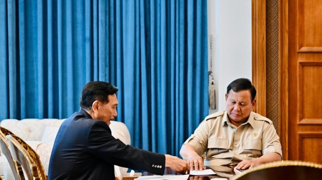 Prabowo Subianto dan Luhut Binsar Pandjaitan Bahas Strategi Jaga Stabilitas Ekonomi