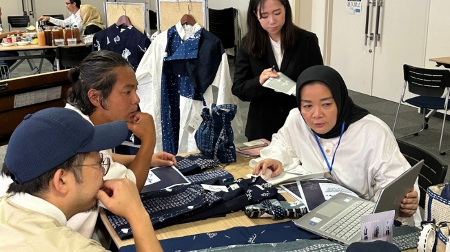 Owner Shiroshima, Dian Nutri Justisia Shirokadt, saat melakukan business matching di Jepang pada 2023. (Dok. Shirosima)