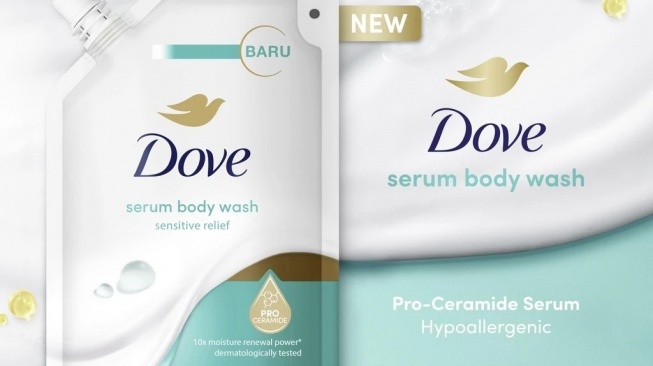 Dove Serum Body Wash Sensitive Relief (Shopee)
