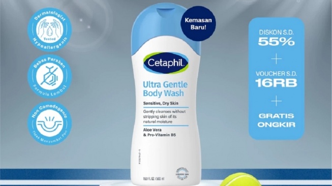Cetaphil Ultra Gentle Body Wash (Shopee)