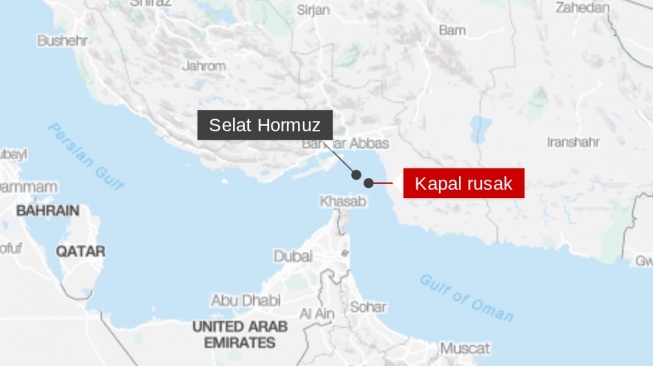 Iran Serang Kapal Kontainer Dekat Selat Hormuz