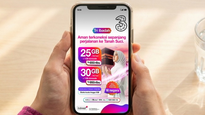 Tri Ibadah Hadir untuk Haji 2026, Paket Internet Tri ke Arab Saudi Mulai Rp650 Ribu