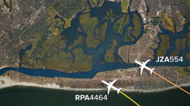 Rekaman Mengerikan Dua Pesawat Nyaris Adu Banteng di Bandara JFK