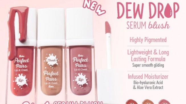 Fanbo Dew Drop Serum Blush Lip & Cheek Tint (Shopee)